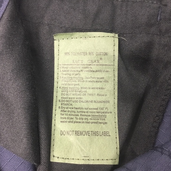 Tact Gear Take Command Tactical Cargo Pants Navy Size S/R Ripstop Fabric - Picture 13 of 14